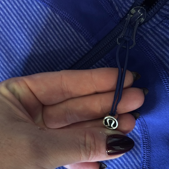 Lululemon In Stride Jacket Pigment Tonka Stripe Size 8 - Picture 3 of 7